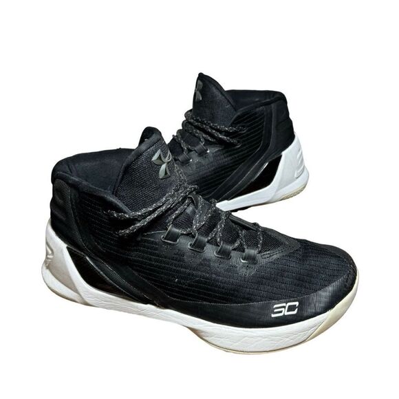 Men’s under armor basketball shoes size 9.5 black - Picture 3 of 5